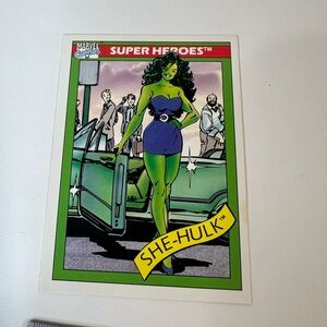 1990 Marvel Universe Superheroes She-Hulk Trading Card #39